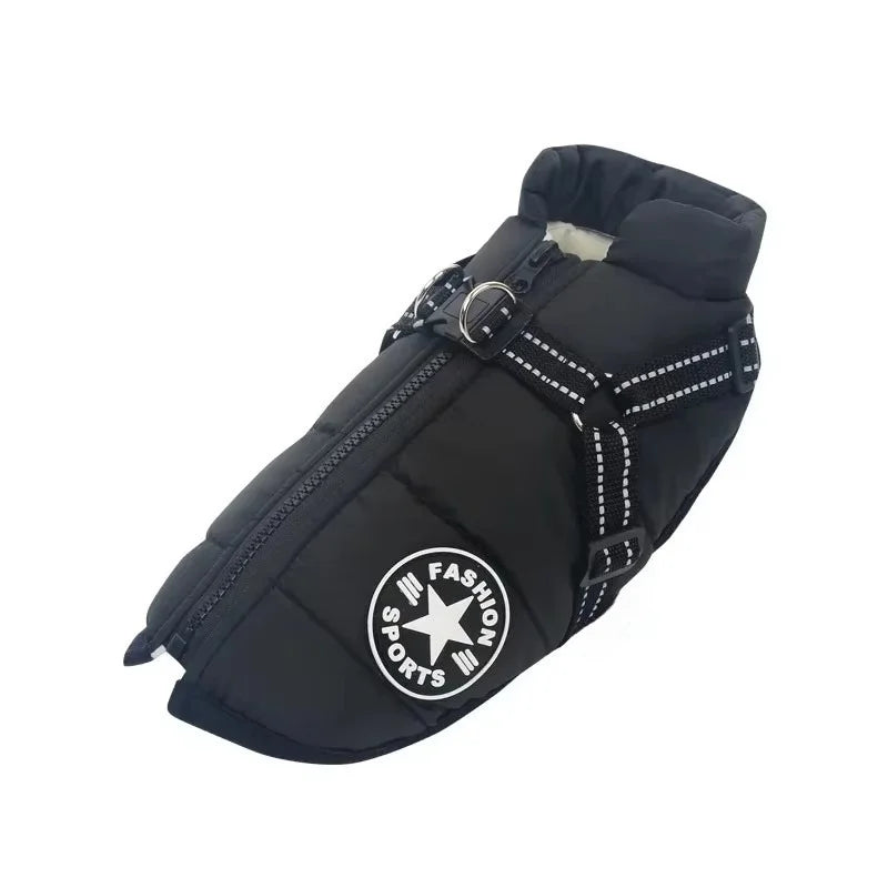 Large Dog Jacket with Harness