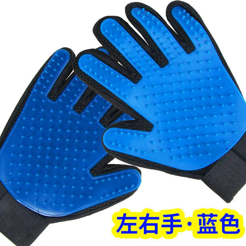 2-in-1 Pet Grooming Gloves Set