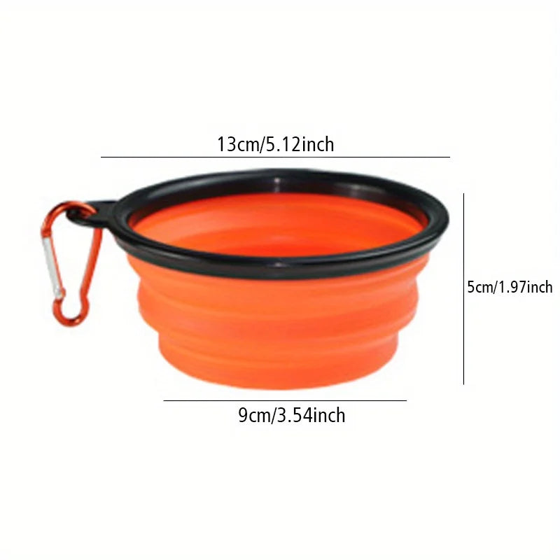 Collapsible Silicone Travel Bowl for Dogs & Cats — Feed & Hydrate On the Go!