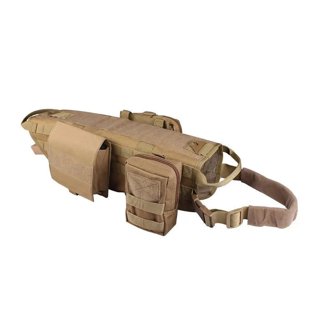 Camouflage Tactical Dog Harness & Training Vest — Built Tough for Adventure Pups!
