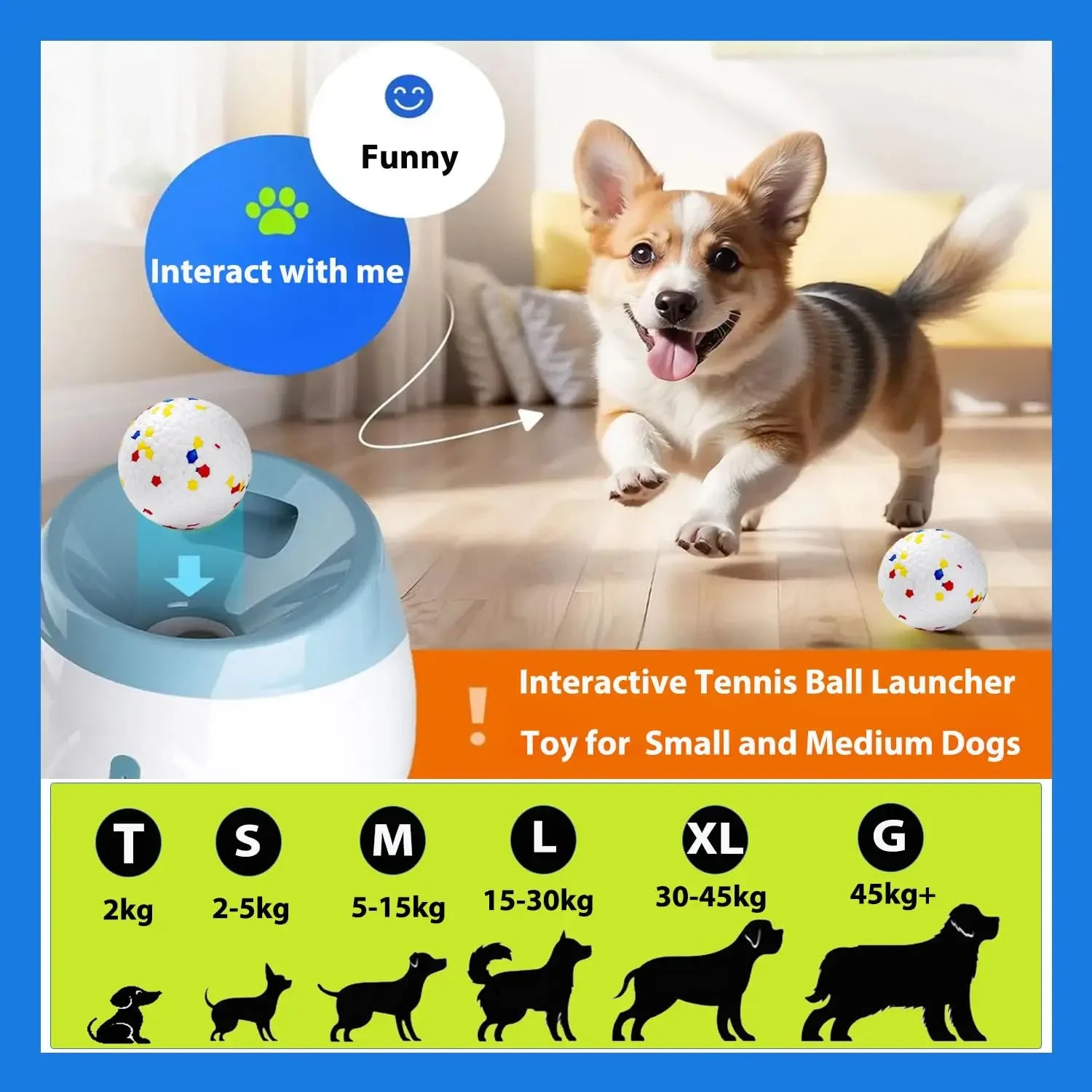 Dog Ball Launcher – Rechargeable Auto Fetch Toy