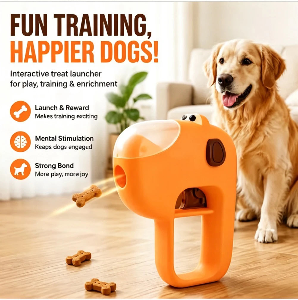 Interactive Dog Treat Launcher