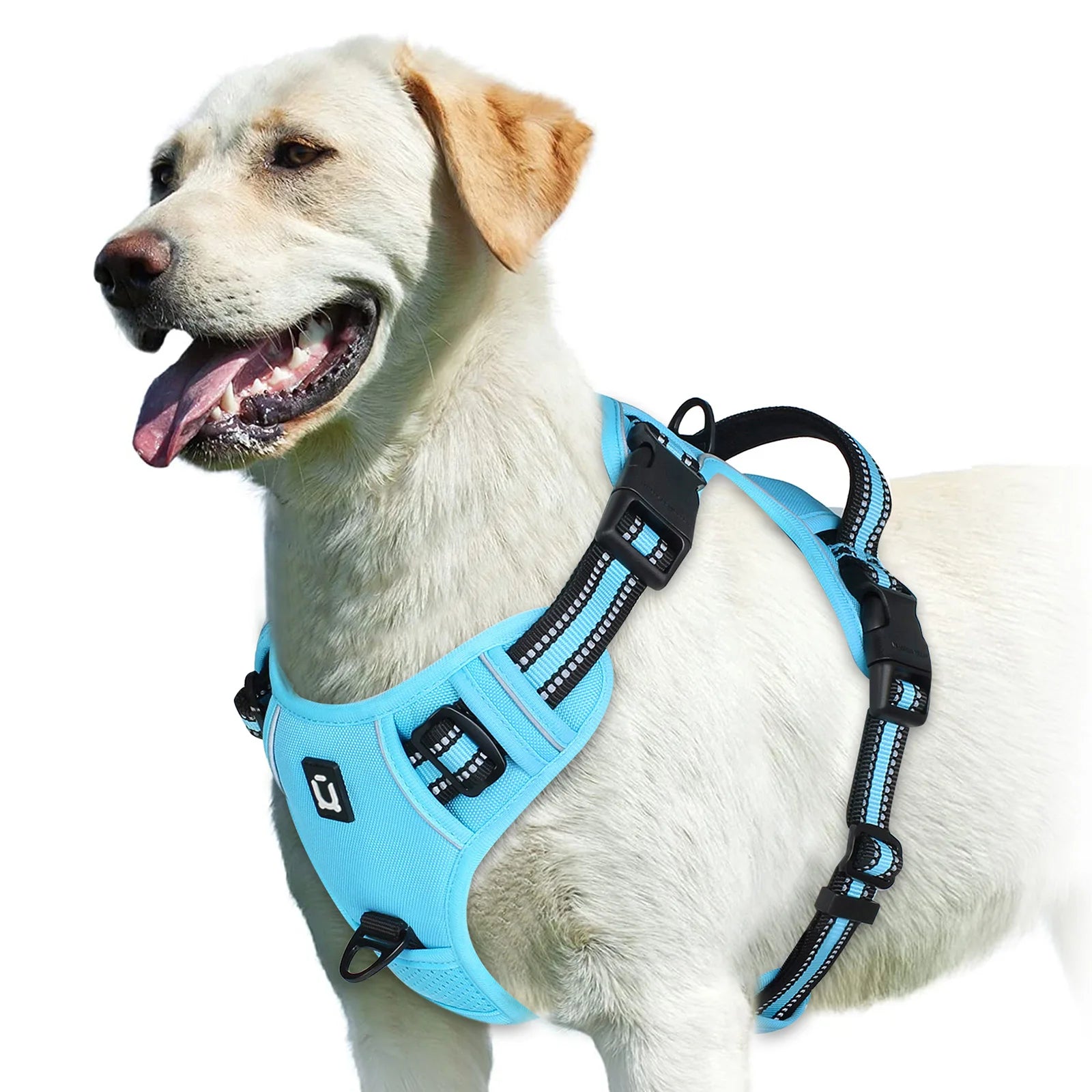 No-Pull Dog Harness — Adjustable Soft Padded Vest with Easy Control Handle!
