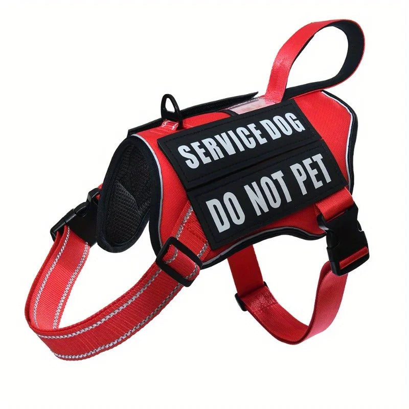 Nylon No Pull Dog Harness with Service Dog Patches
