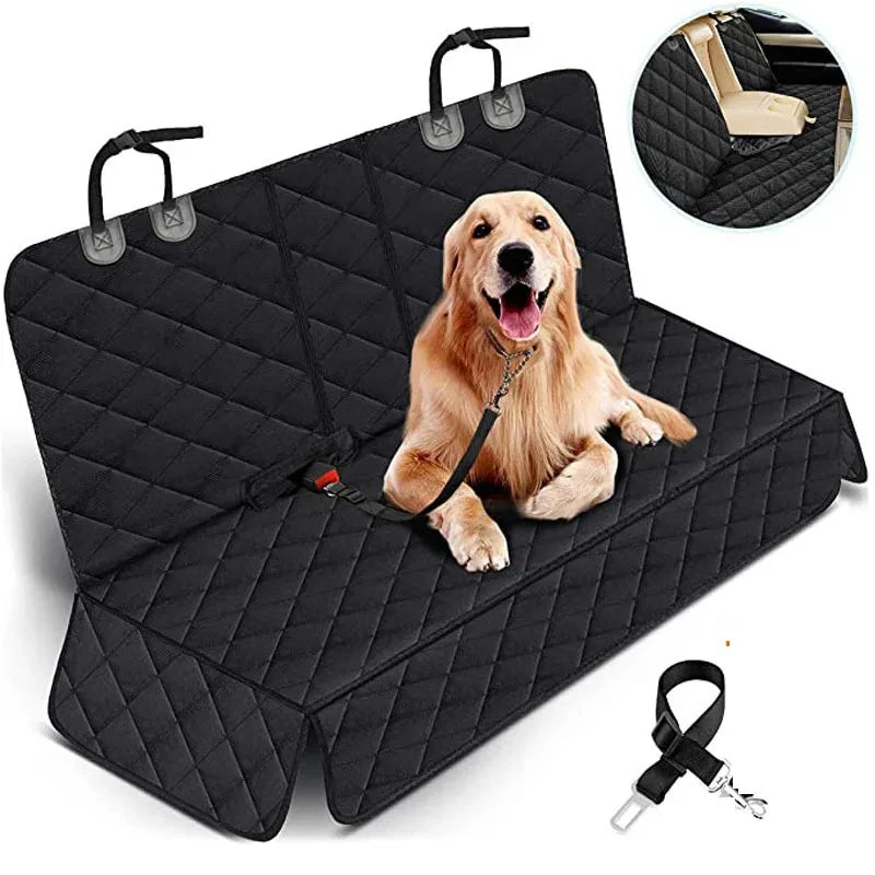 Waterproof Car Dog Seat Cover — Back Seat Protector Mat with Non-Slip Bottom!