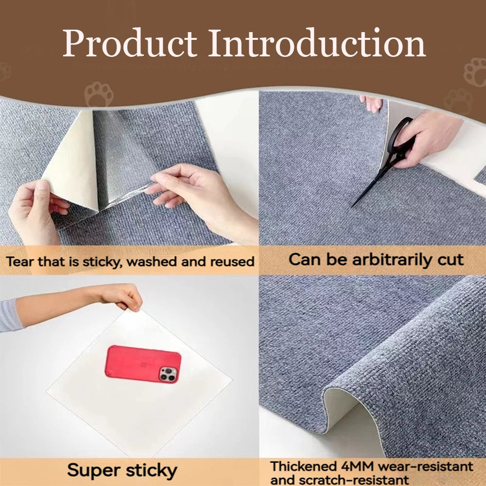 Self-Adhesive Cat Scratching Mat — Save Your Furniture & Satisfy Your Cat's Scratch Itch!