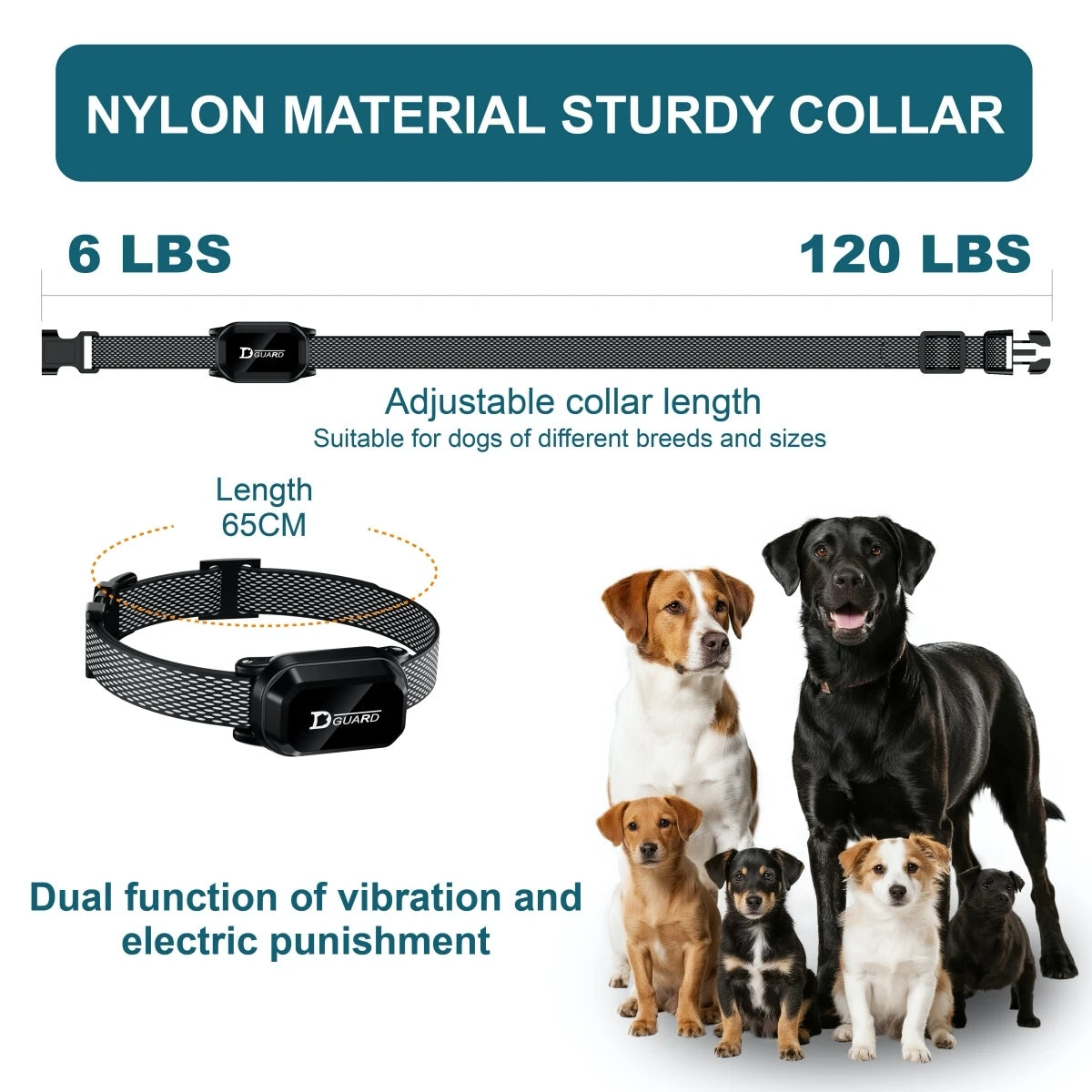 800m Rechargeable Dog Training Collar — Shock, Vibration & Sound with LCD Remote!