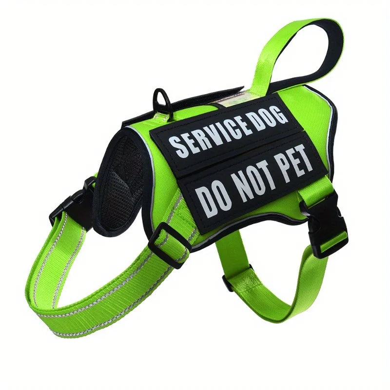 Nylon No Pull Dog Harness with Service Dog Patches