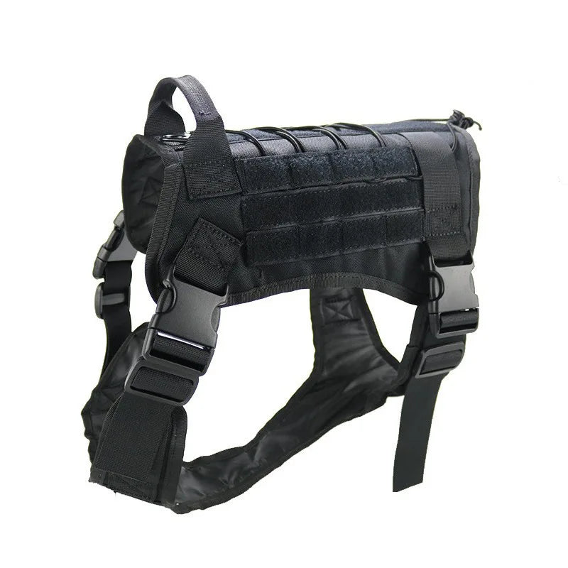 Camouflage Tactical Dog Harness & Training Vest — Built Tough for Adventure Pups!