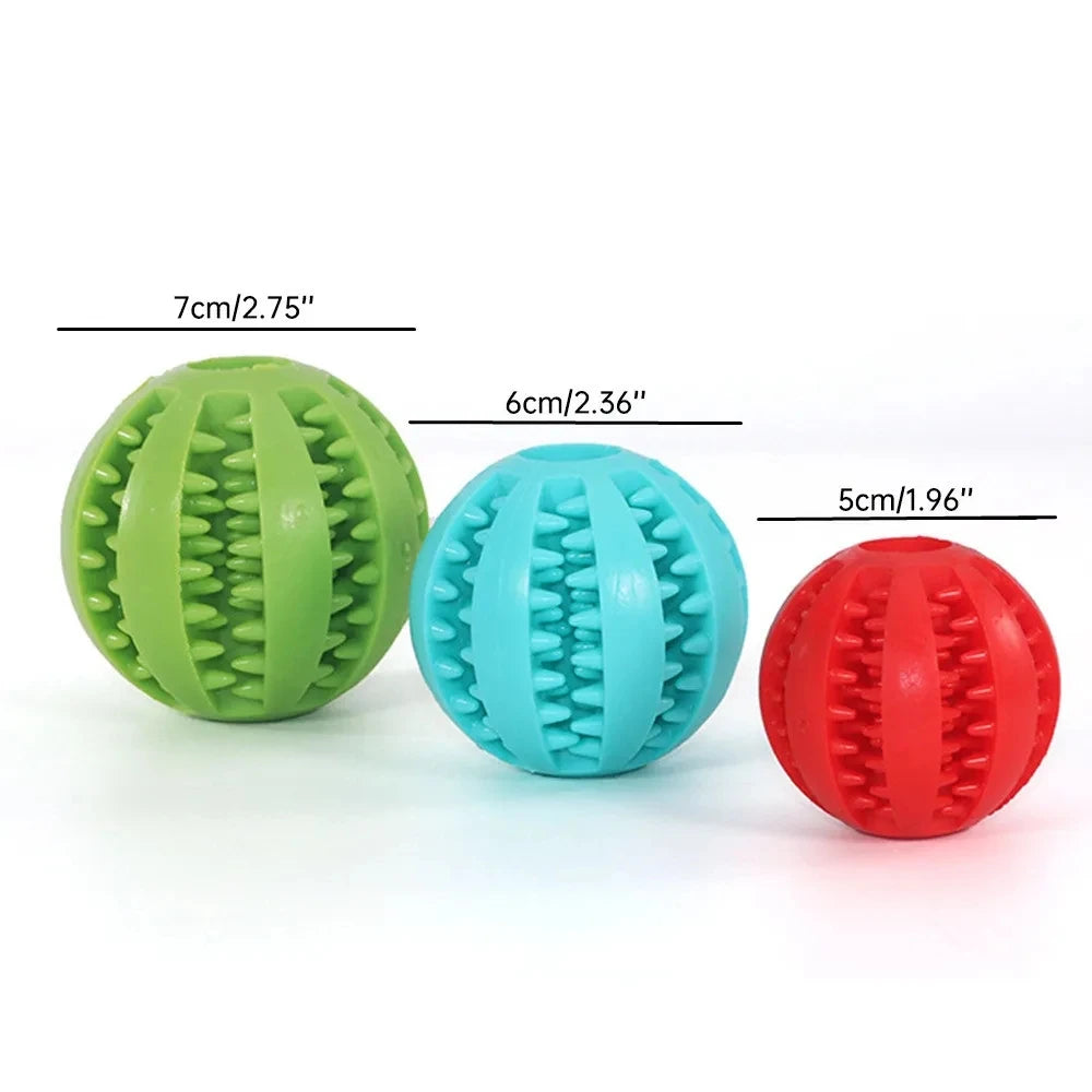 Indestructible Rubber Chew Ball for Dogs — Built for the Toughest Chewers!