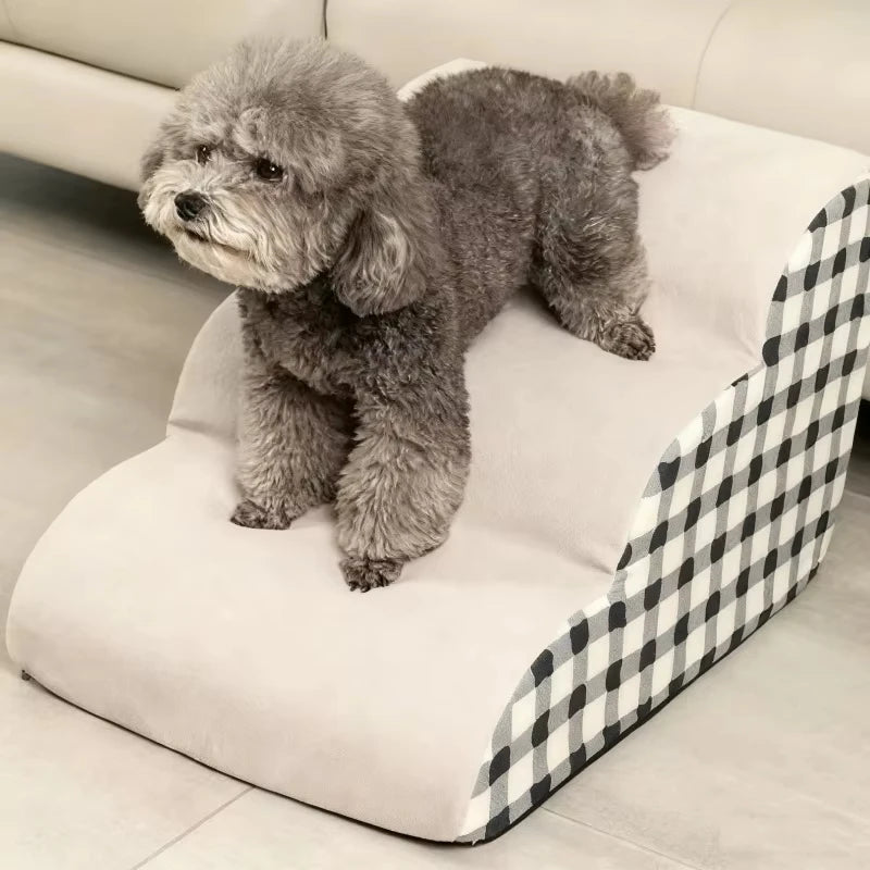 High Density Foam Dog Stairs & Ramp — Non-Slip Pet Steps for Sofa, Bed & Beyond!