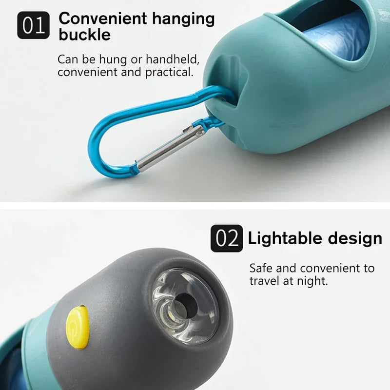 LED Dog Poop Bag Dispenser (10 Rolls)