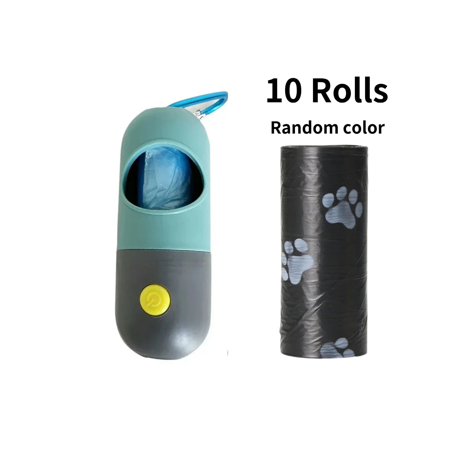 LED Dog Poop Bag Dispenser with 10 Rolls