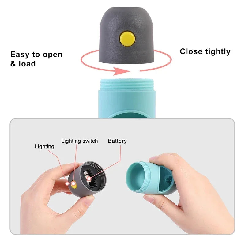 LED Dog Poop Bag Dispenser (10 Rolls)