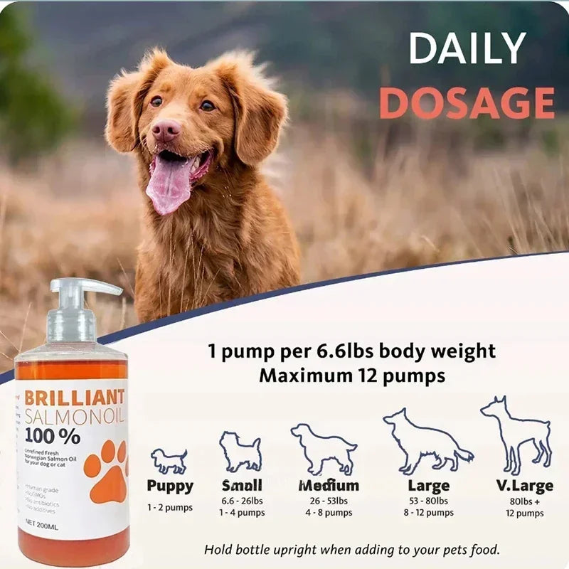 Brand 200ml Salmon Oil for Dogs