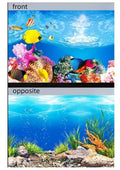 3D Aquarium Background Sticker & Fish Tank Decoration Poster — Double-Sided Ocean & Plant Landscape!