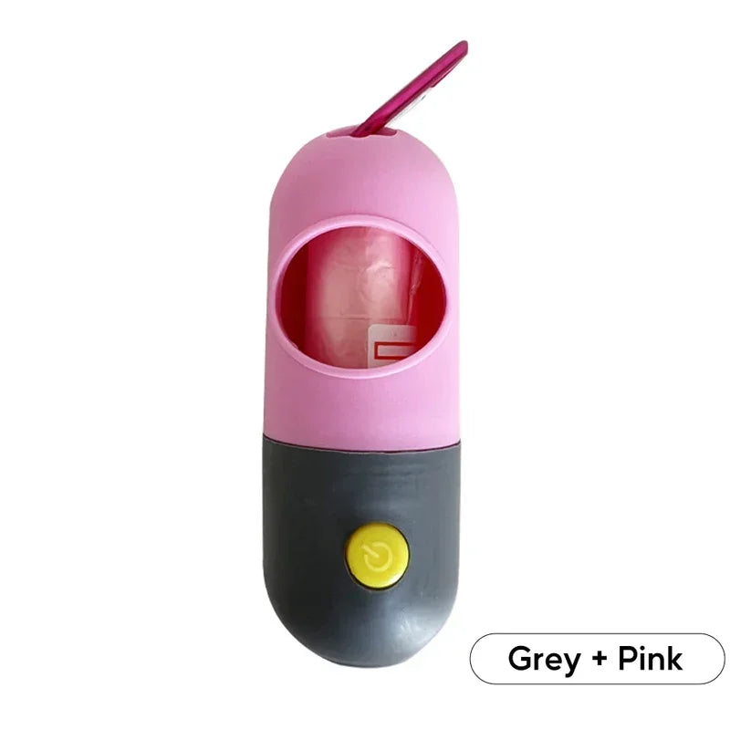 LED Dog Poop Bag Dispenser with 10 Rolls