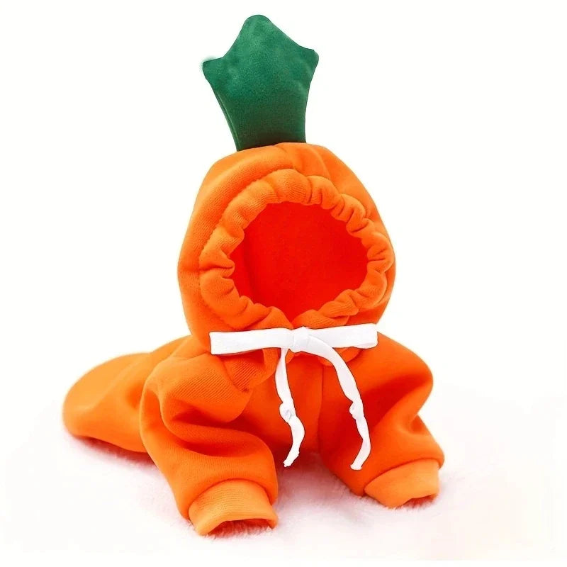 Fruit Print Fleece Hoodie for Small Pets