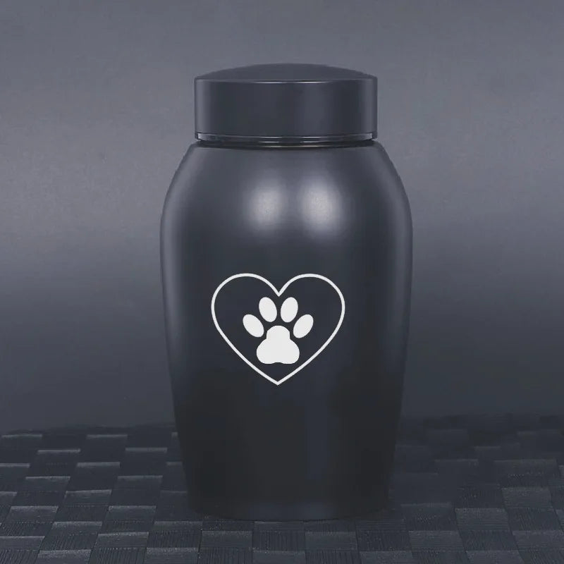 Stainless Steel Pet Memorial Urn (S-L, 4 Colors)