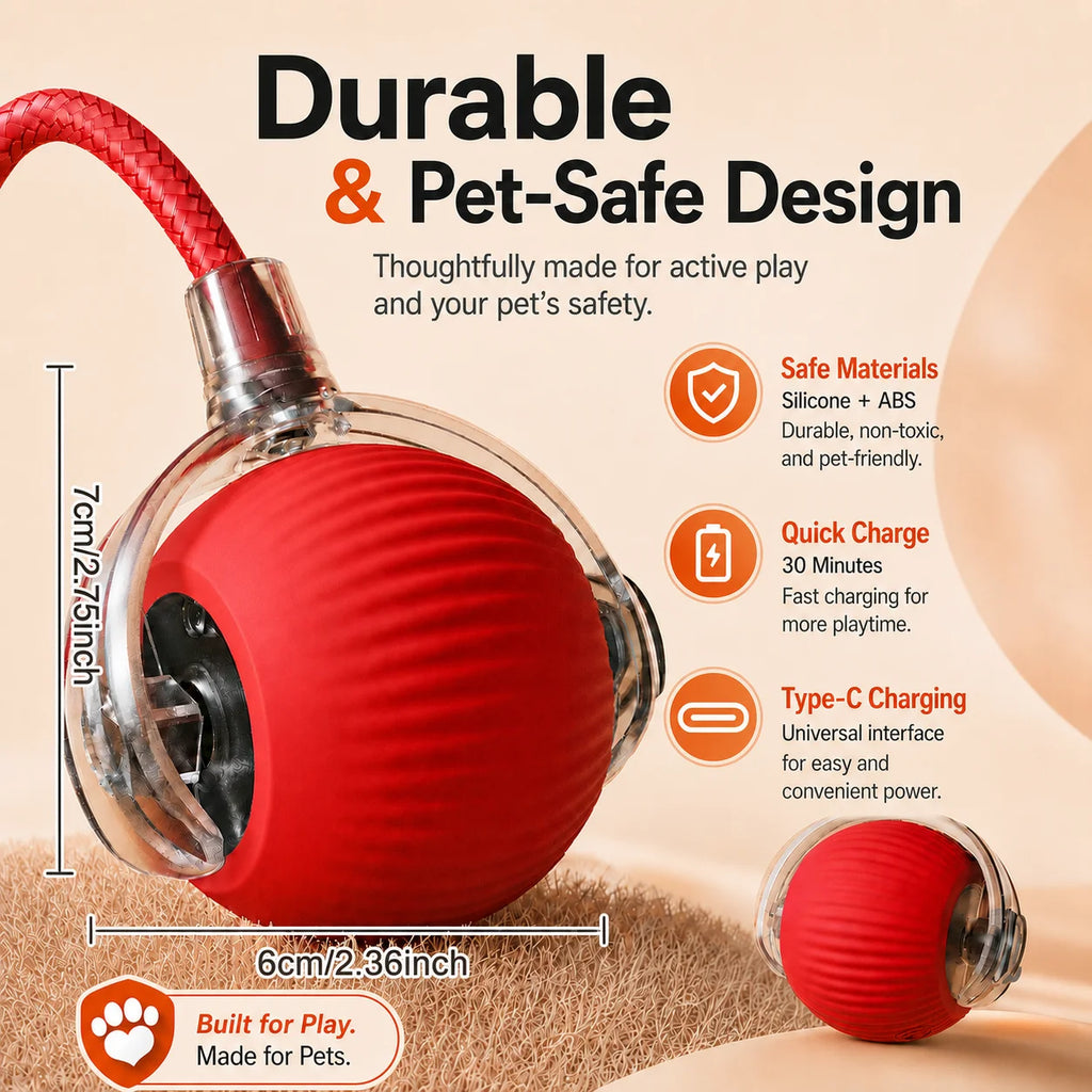 Automatic Rolling Interactive Dog Ball