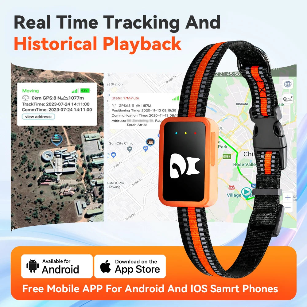 4G GPS Tracker Collar for Pets