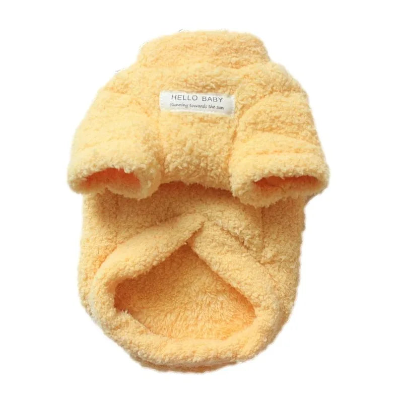 Soft Fleece Dog Jacket (Crew Neck, Drawstring Buckle)