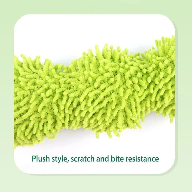 Caterpillar Catnip & Silvervine Molar Toy — Interactive Cat Teaser for Clean Teeth & Wild Play!