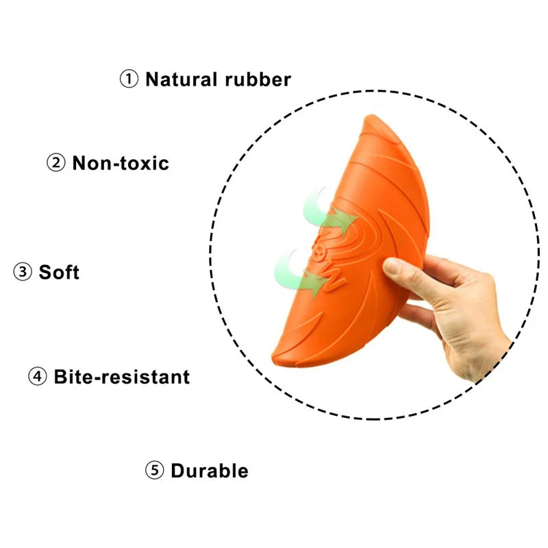 Bite-Resistant Flying Disc Dog Toy — Multifunction Outdoor Training & Interactive Play for Dogs!