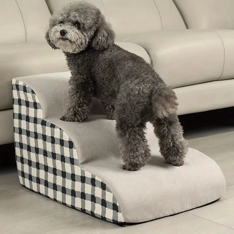 High Density Foam Dog Stairs & Ramp — Non-Slip Pet Steps for Sofa, Bed & Beyond!