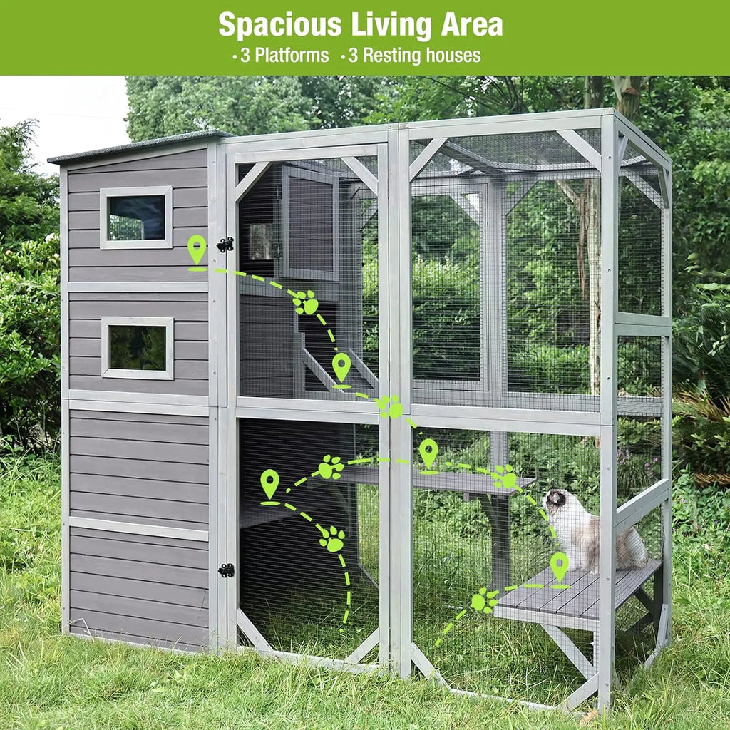 Outdoor Catio – Large 77in Walk-In