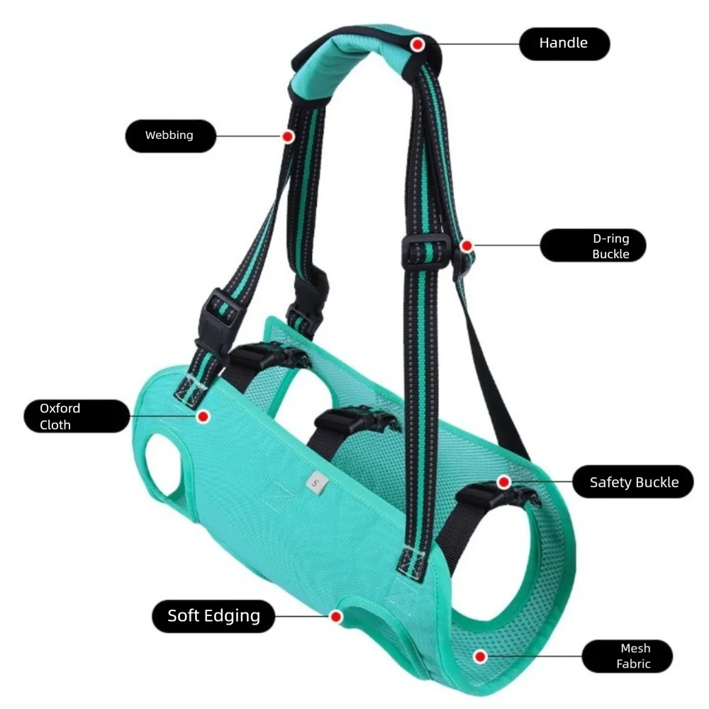 Adjustable Dog Lift Harness with Handle