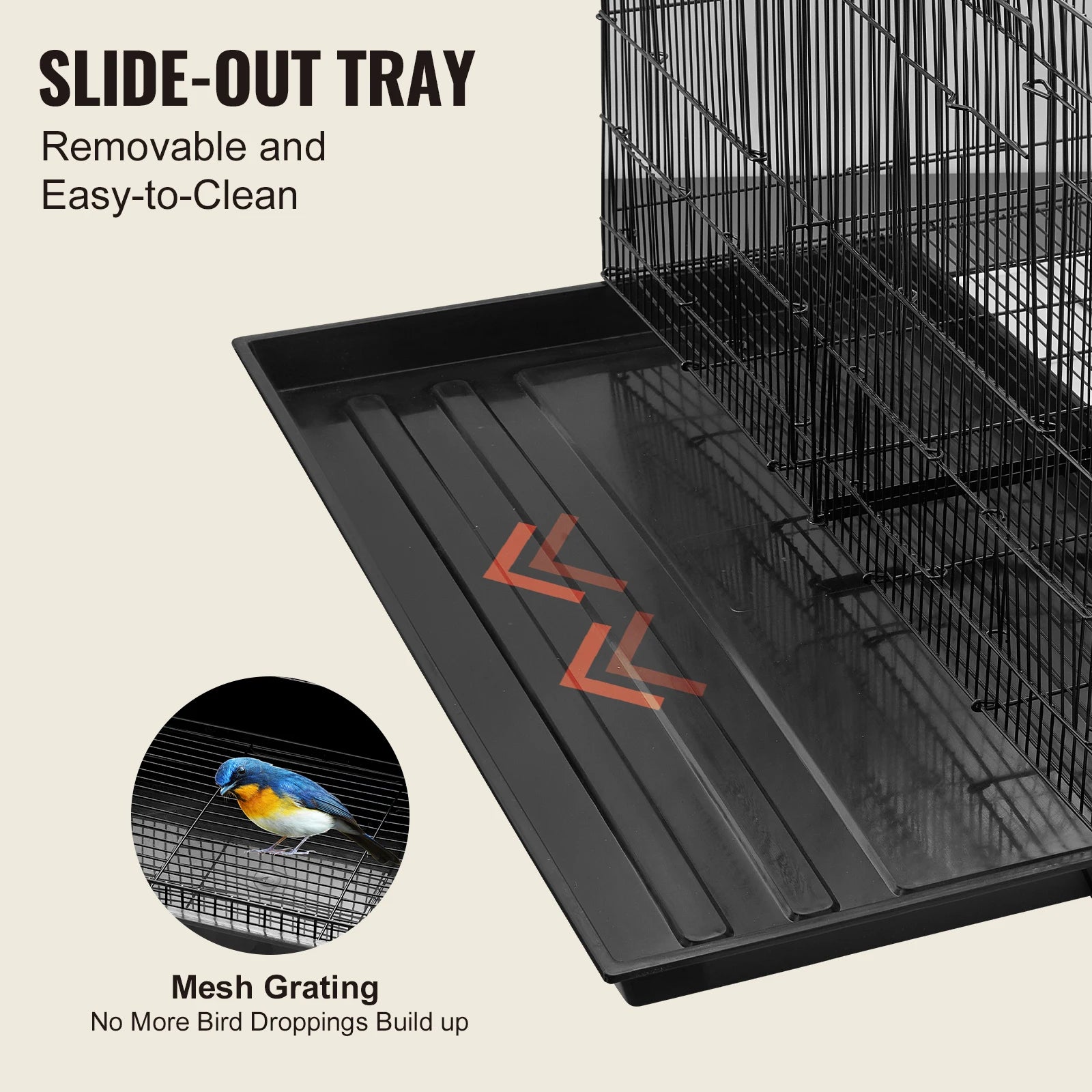 SucceBuy 30in Bird Cage with Divider
