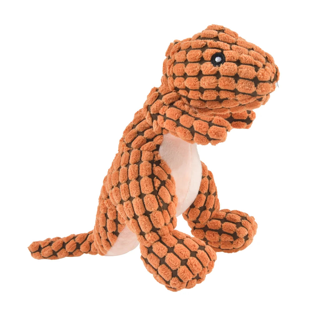 Plush Dinosaur Chew Toy for Small Dogs — Squeaky, Snuggly & Dino-mite Fun!