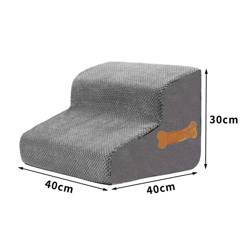 High Density Foam Dog Stairs & Ramp — Non-Slip Pet Steps for Sofa, Bed & Beyond!