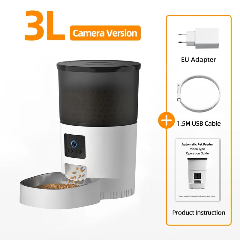 ROJECO Auto Cat Feeder with Camera