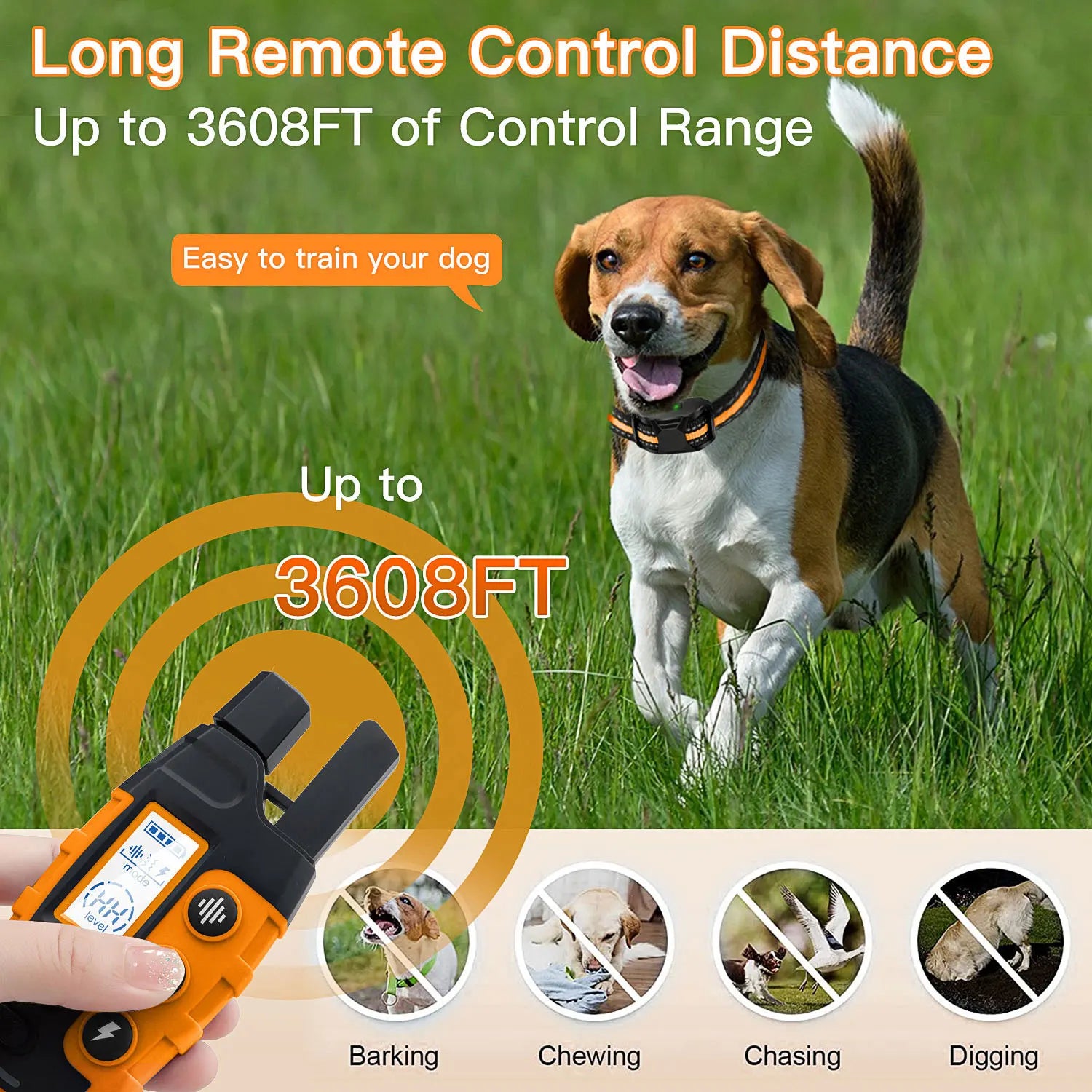 Waterproof Remote Dog Training Collar