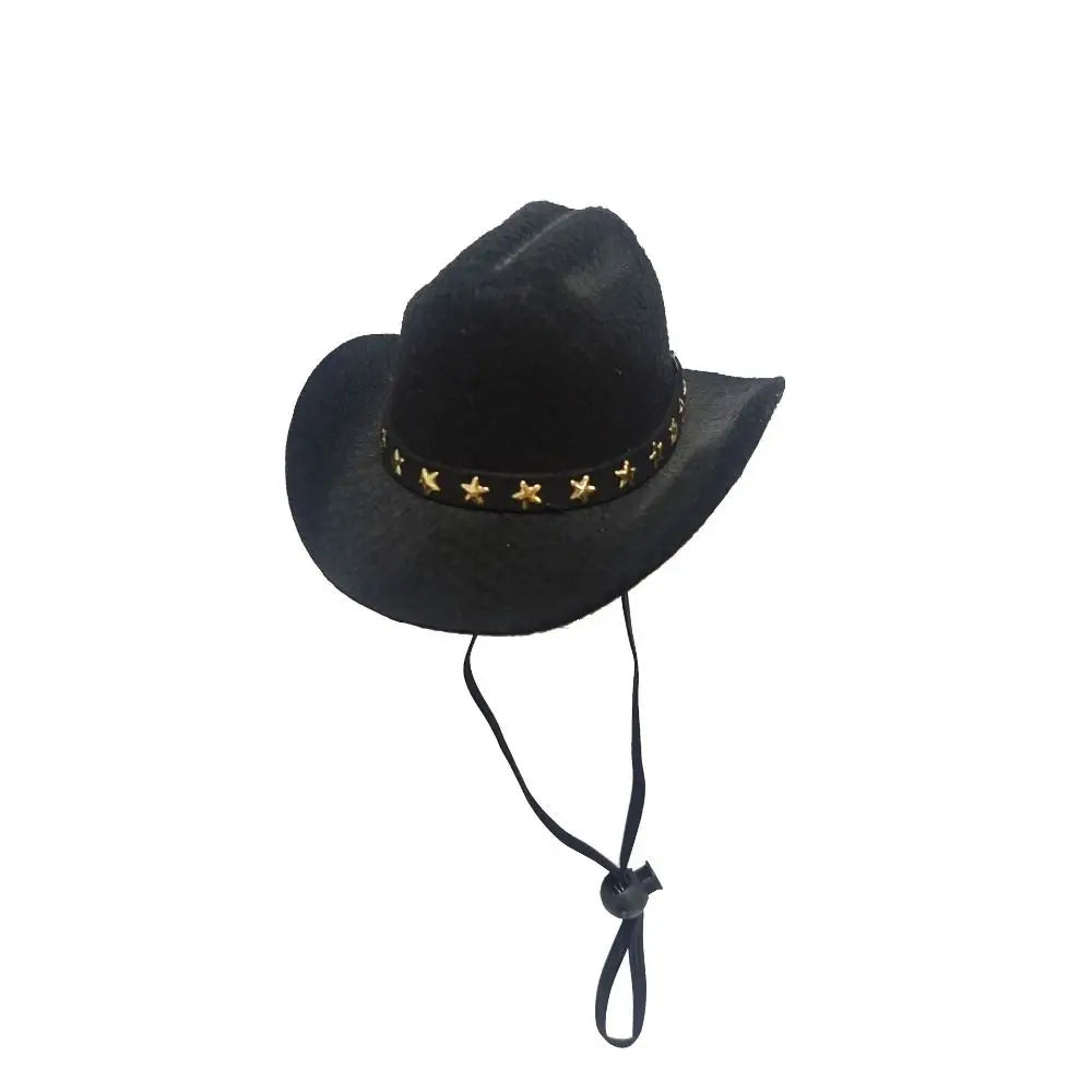 Adjustable Pet Cowboy Hat for Small Dogs & Cats