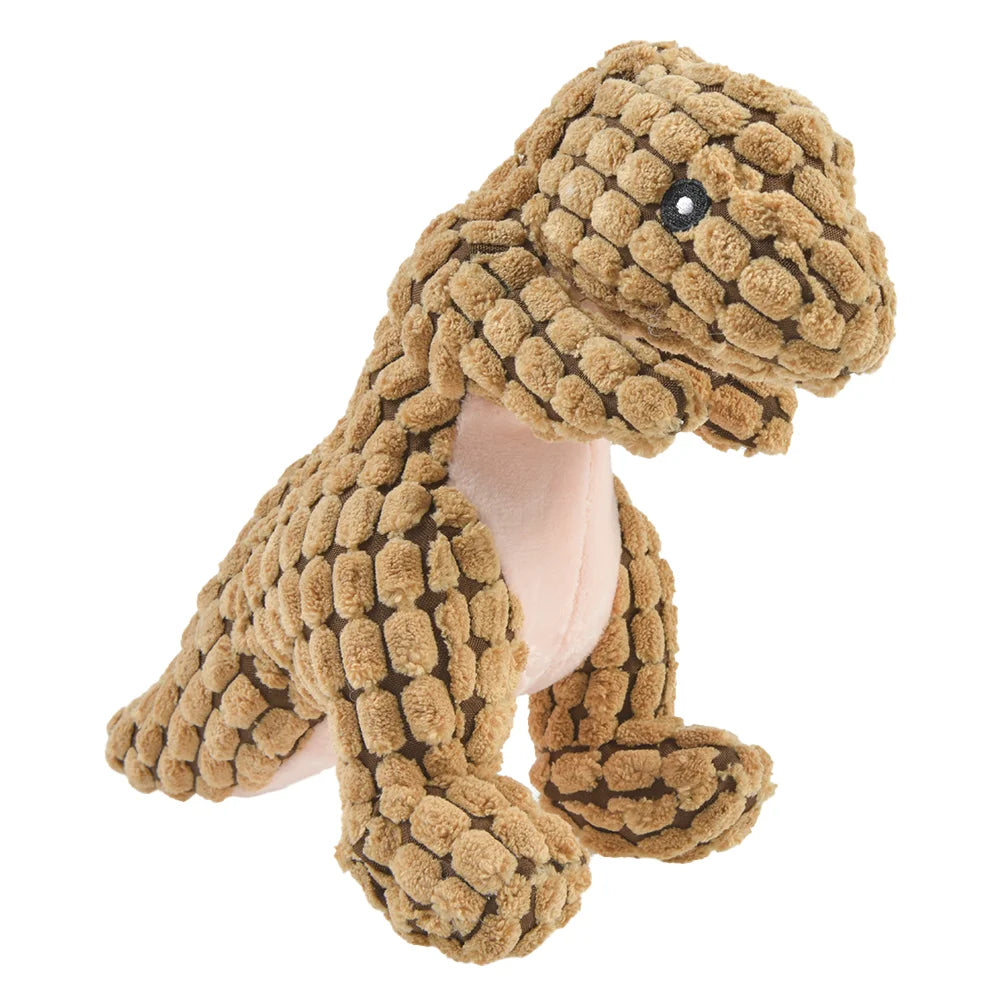 Plush Dinosaur Chew Toy for Small Dogs — Squeaky, Snuggly & Dino-mite Fun!