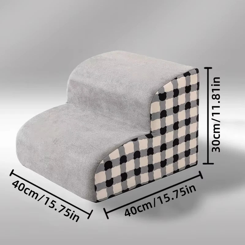 High Density Foam Dog Stairs & Ramp — Non-Slip Pet Steps for Sofa, Bed & Beyond!