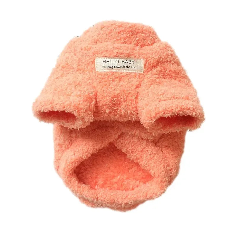 Soft Fleece Dog Jacket (Crew Neck, Drawstring Buckle)