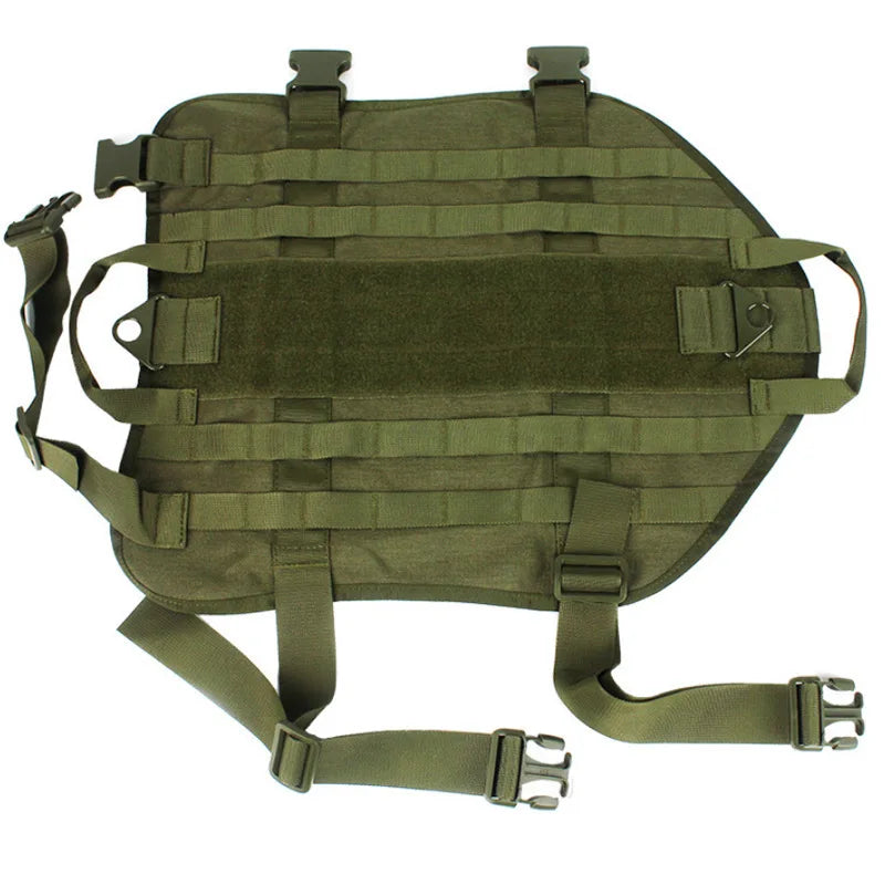 Camouflage Tactical Dog Harness & Training Vest — Built Tough for Adventure Pups!