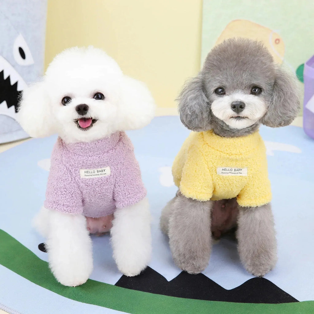 Soft Fleece Dog Jacket (Crew Neck, Drawstring Buckle)