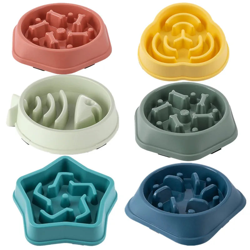 Anti-Choke Slow Feeder Bowl for Dogs & Cats — Non-Slip, Thickened & Available in Fun Colors!