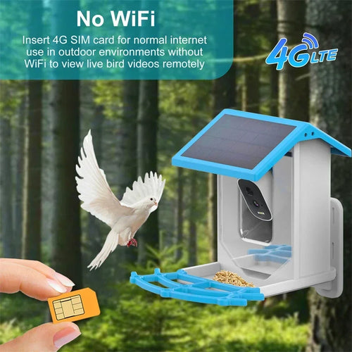 2.4G WiFi Smart Bird Feeder with Camera
