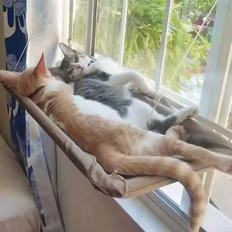 Window Hanging Cat Hammock Bed — Suction Cup Space-Saving Perch for All Seasons!