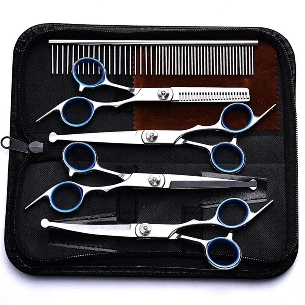 5-in-1 Pet Grooming Scissors Set