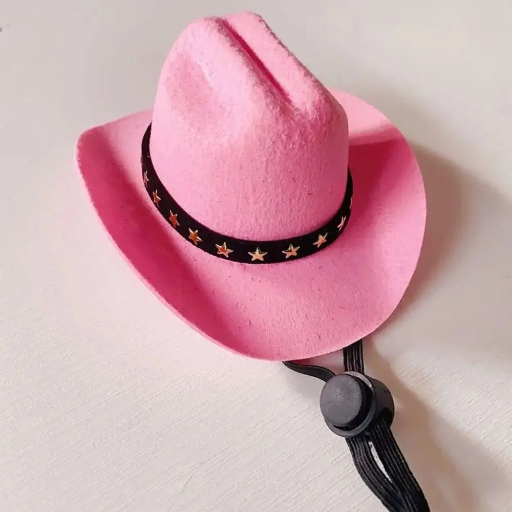 Pet Cowboy Hat - Adjustable, Small Dog & Cat
