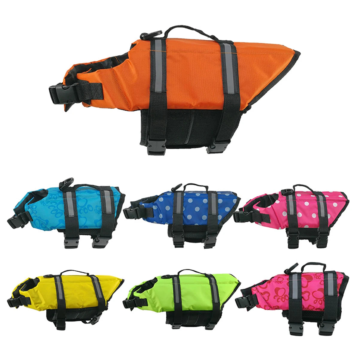 Dog Life Jacket Reflective (Large) - The Paw Prime