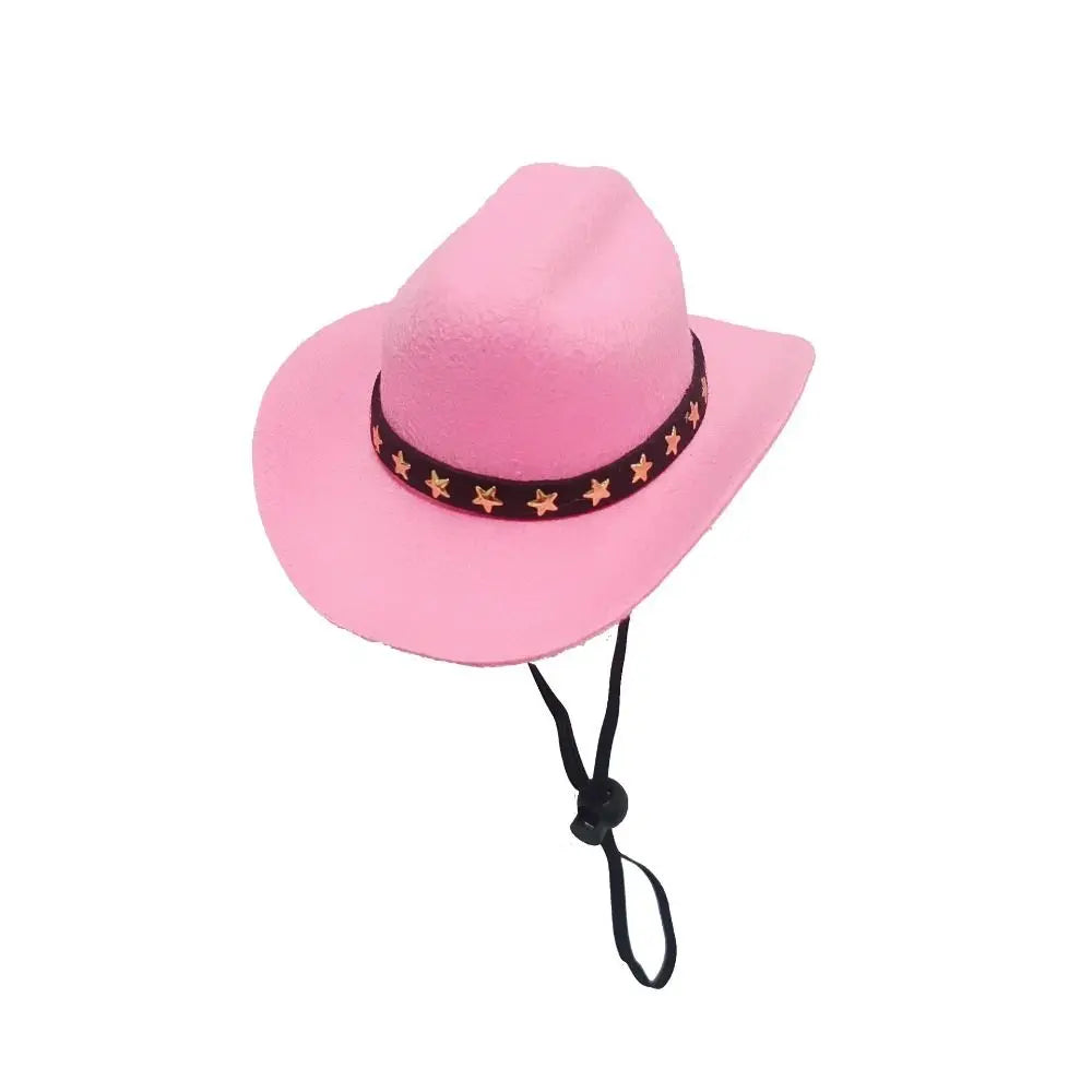 Adjustable Pet Cowboy Hat for Small Dogs & Cats