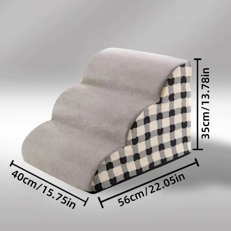 High Density Foam Dog Stairs & Ramp — Non-Slip Pet Steps for Sofa, Bed & Beyond!
